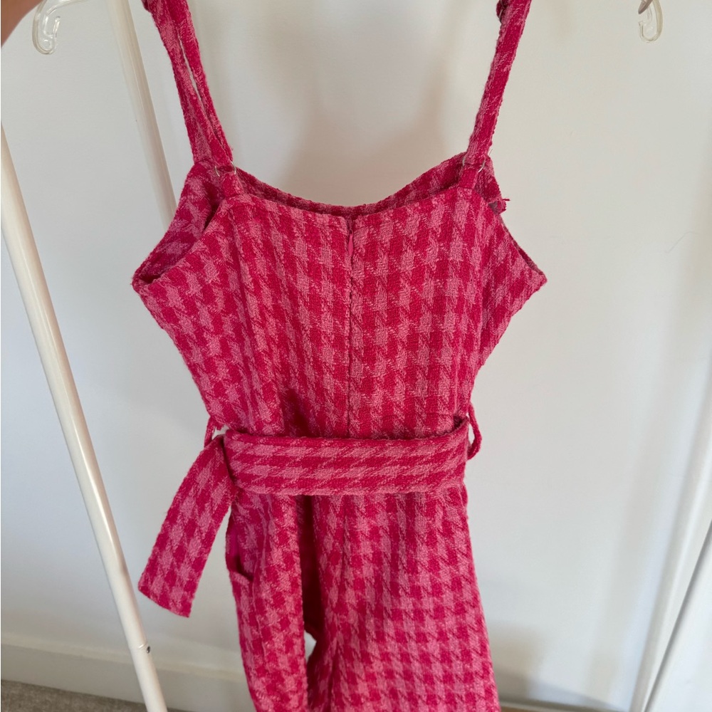 Pink Tweed Romper - Picture 2 of 2